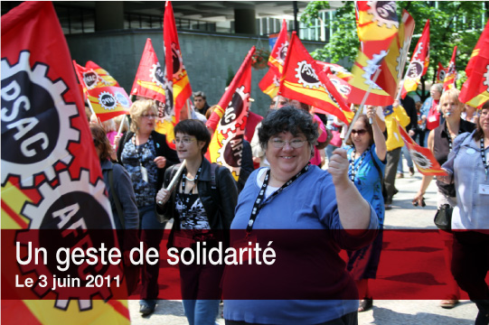 Un geste de solidarité