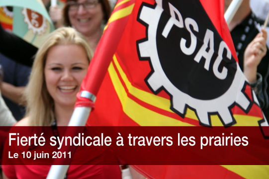 Fierté syndicale à travers les prairies